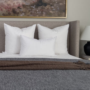 Down Alternative Pillow Inserts: 3-Piece Bed Set